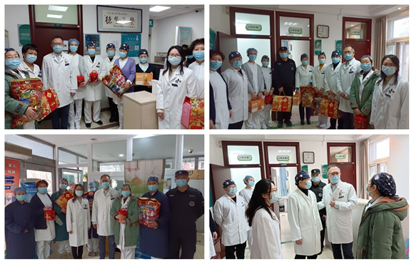 院领导春节前夕慰问一线职工并进行行政查房