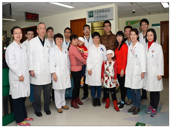 两名福建聋儿在我院耳鼻喉科科得到救治