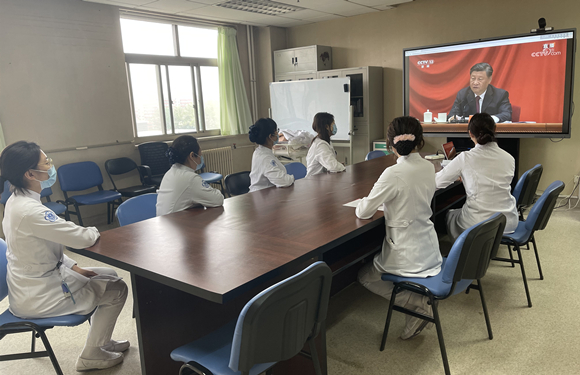 以青春之我 贡献伟大时代 北医三院团委组织收看庆祝中国共产主义青年团成立100周年大会