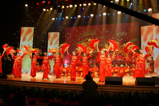 院区舞蹈《抬头见喜》参加医院2011年春节联欢会文艺演出