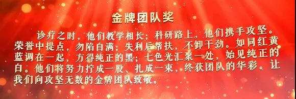 北医三院一个团队和五位专家荣获2020年“荣耀医者”