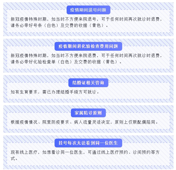 生殖医学中心疫情防控期间就诊提示