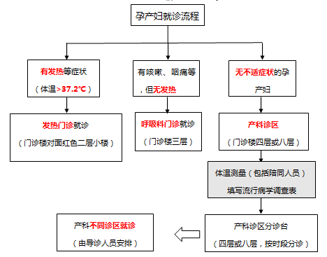 新型冠状病毒流行期间 北京大学第三医院孕产妇就诊指导